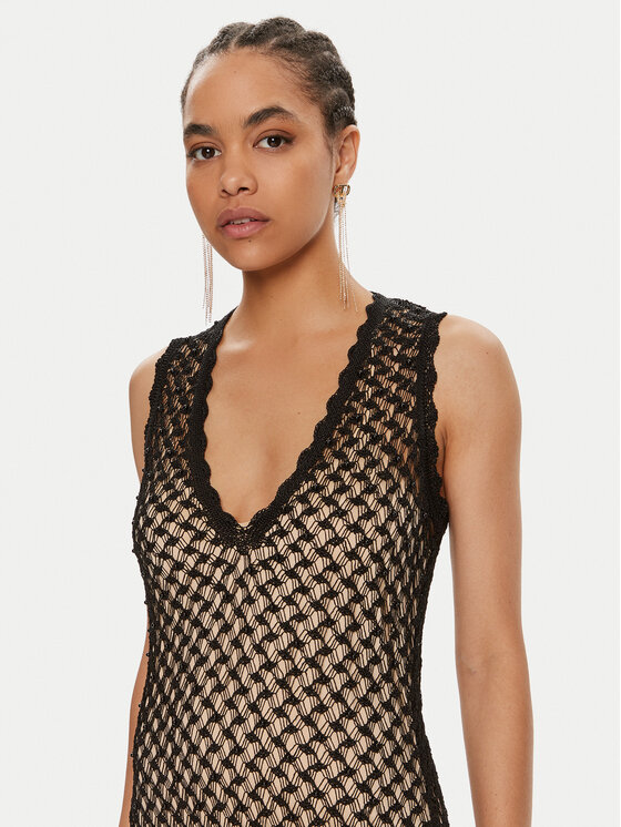 TWINSET TWINSET Úpletové šaty 241TT3210 Čierna Slim Fit