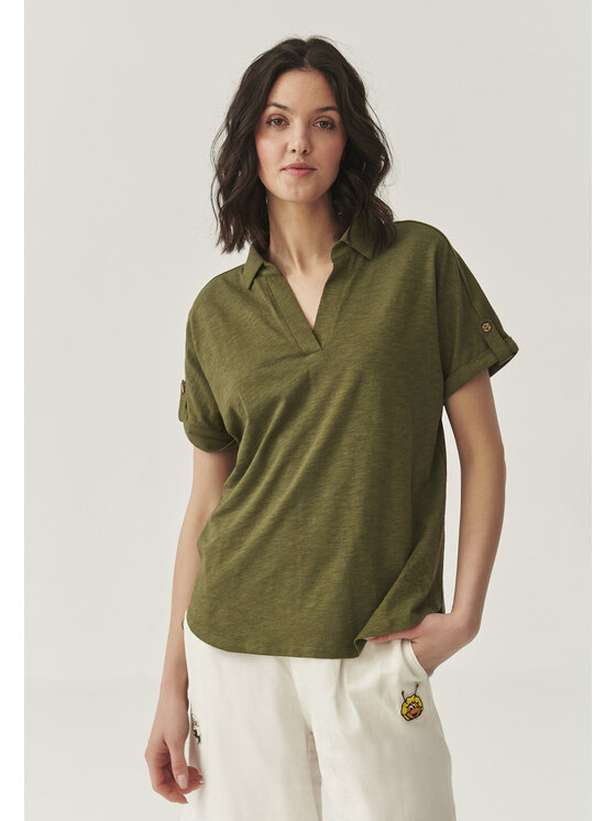 TATUUM TATUUM Bluzka AMBRILA Khaki Loose Fit