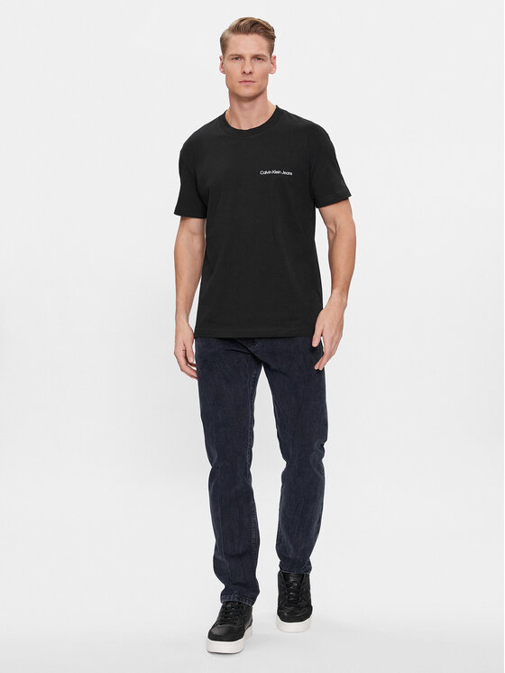 Calvin Klein Jeans Calvin Klein Jeans T-Shirt Institutional J30J324671 Czarny Regular Fit