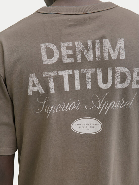 Jack & Jones Jack & Jones T-Shirt Edover 12288005 Hnědá Regular Fit
