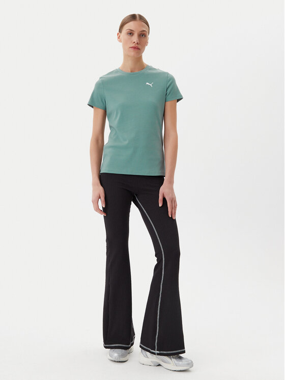 Puma Puma Тишърт Ess Elevated 685021 Зелен Slim Fit
