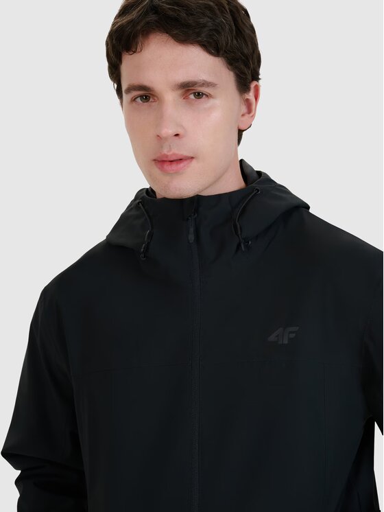 4F 4F Μπουφάν μεταβατικό 4FWSS25TTJAM703-20S Μαύρο Regular Fit