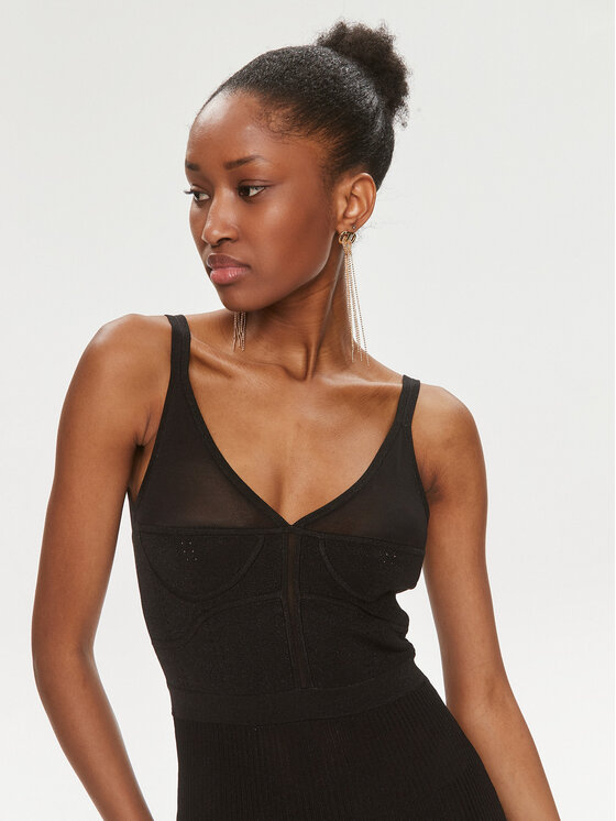PINKO Pinko Trikotažinė suknelė Rana 102105 A19X Juoda A-Line Fit