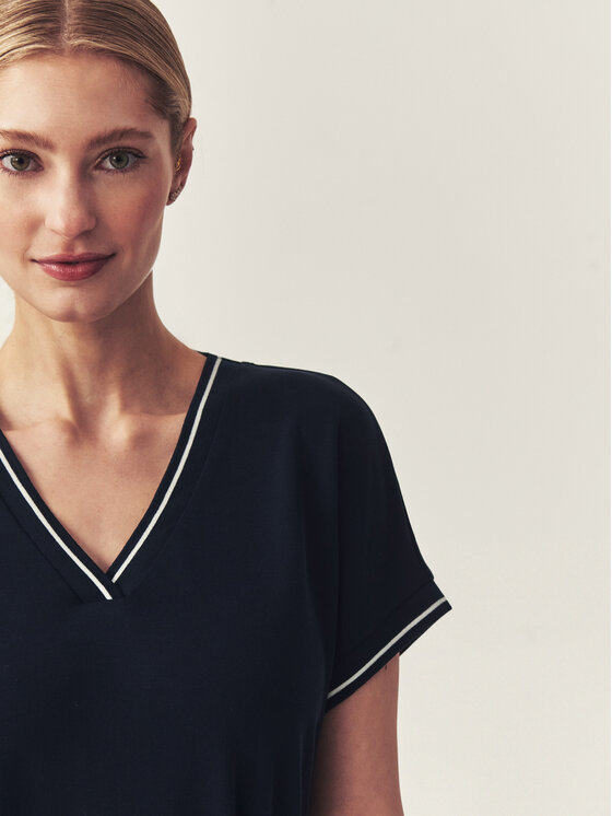 TATUUM TATUUM Úpletové šaty TORINI Tmavomodrá Classic Fit