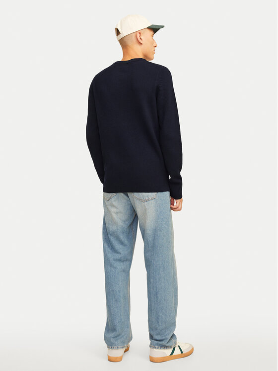 Jack & Jones Jack & Jones Sweter Perfect 12257771 Granatowy Regular Fit