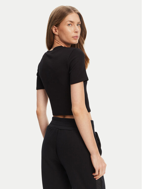 Guess Guess Póló V5YP08 K8RT2 Fekete Slim Fit