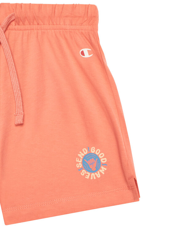 Champion Champion Komplet t-shirt i spodenki 405127 Pomarańczowy Regular Fit