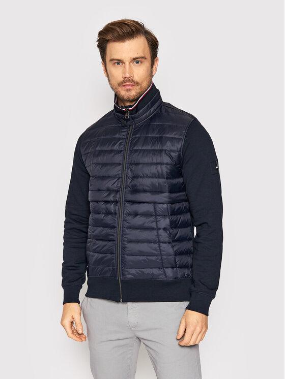 Tommy Hilfiger Tommy Hilfiger Prijelazna jakna Mix Media MW0MW24250 Tamnoplava Regular Fit