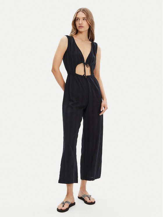 Roxy Roxy Kezeslábas ERJX603446 Fekete Regular Fit