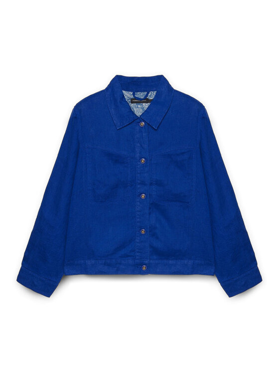 Fiorella Rubino Fiorella Rubino Camicia 5060T001293N024 Turchese Boxy Fit