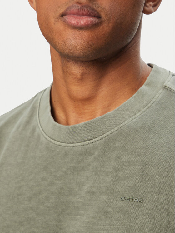 G-Star Raw G-Star Raw T-shirt Base D28588-E517 Zelena Regular Fit