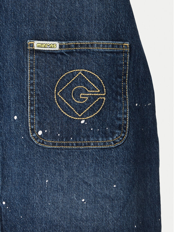 Guess Jeans Guess Jeans Sukienka jeansowa W6YKAS D2259 Niebieski Regular Fit