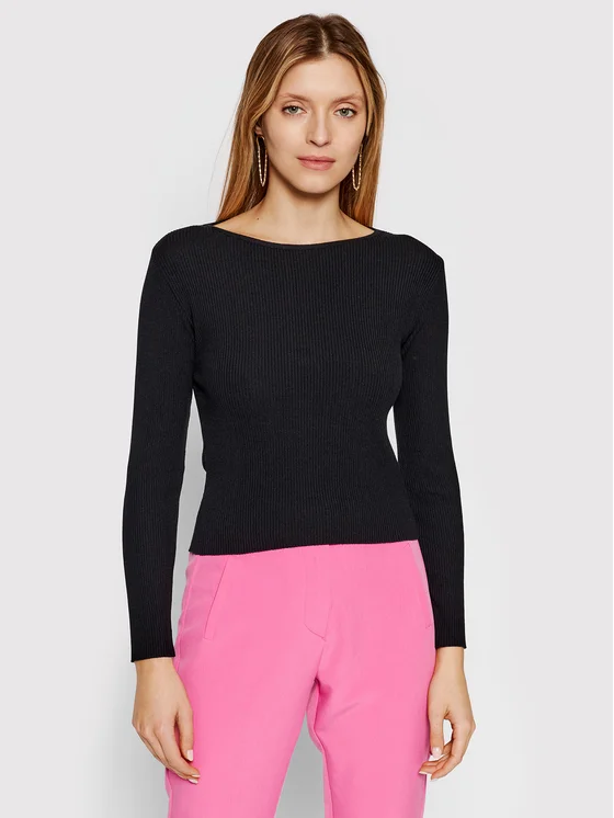 Kontatto Pullover 3M7440 Schwarz Slim Fit