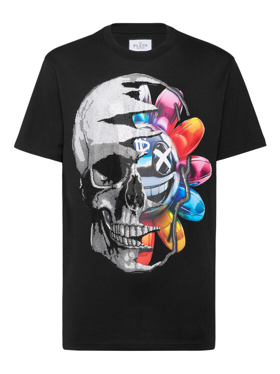 PHILIPP PLEIN PHILIPP PLEIN T-Shirt 21191 Czarny Regular Fit