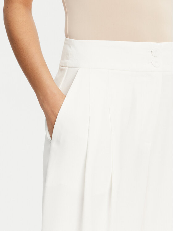 Patrizia Pepe Patrizia Pepe Pantaloni palazzo 2P1684 A411 Alb Regular Fit