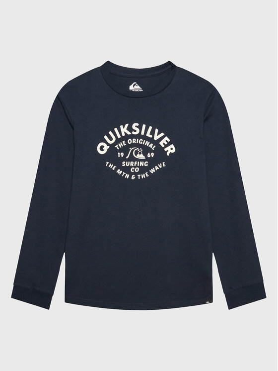 Quiksilver Blúzka Script Talk EQBZT04514 Tmavomodrá Regular Fit