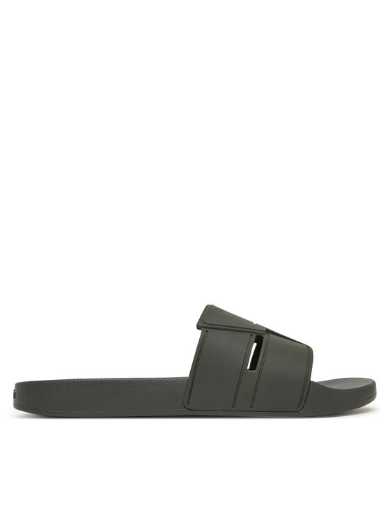 Calvin Klein Calvin Klein Papucs Pool Slide Double T HM0HM01752 Khaki
