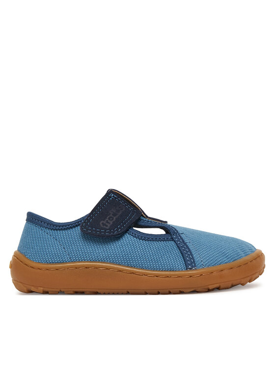 Froddo Papuci de casă Barefoot Canvas T-Bar G1700439-1 M Albastru