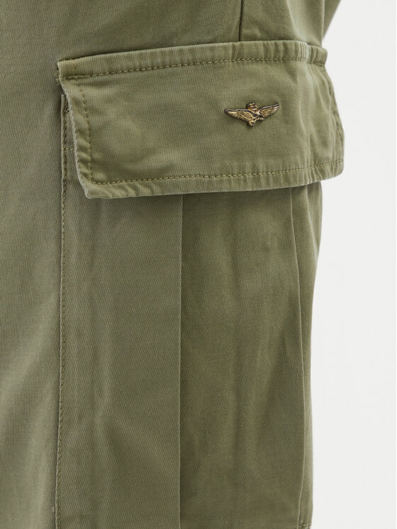 Aeronautica Militare Aeronautica Militare Szövet nadrág 261PA1718UCT04331 Zöld Regular Fit