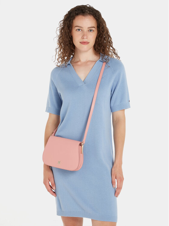 Tommy Hilfiger Tommy Hilfiger Borsetta Th Spring Chic Flap Crossover AW0AW15974 Rosa