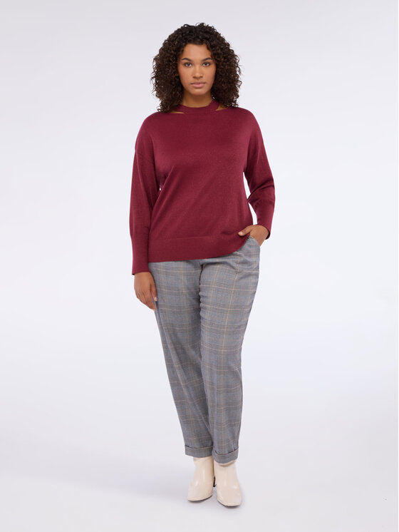 Fiorella Rubino Fiorella Rubino Maglione M012L008260N036 Bordeaux Regular Fit