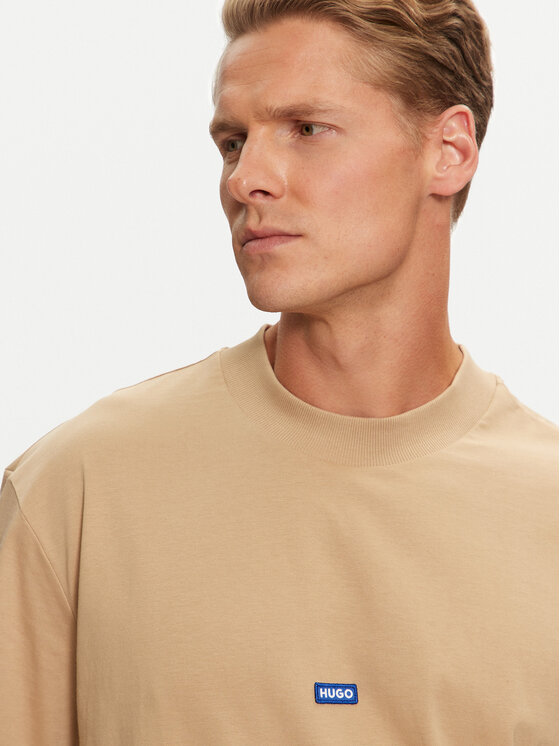 HUGO Hugo T-krekls Nieros 50509991 Bēšs Regular Fit