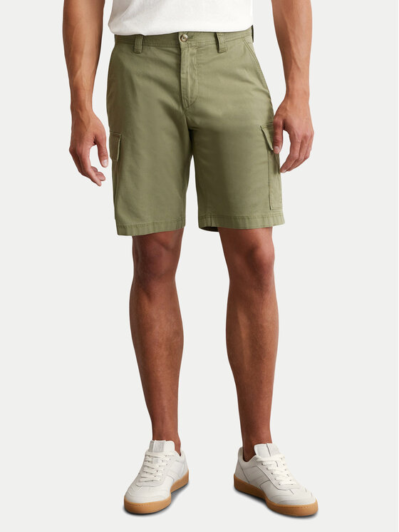 Marc O'Polo Bavlnené šortky 536 0111 15056 Zelená Regular Fit