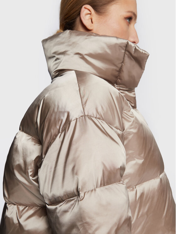 Calvin Klein Calvin Klein Пухено яке Shine K20K205007 Бежов Regular Fit
