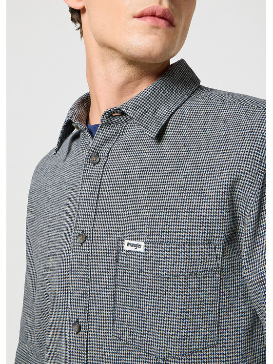 Wrangler Wrangler Koszula 1 PKT SHIRT 112357253 Szary Regular Fit