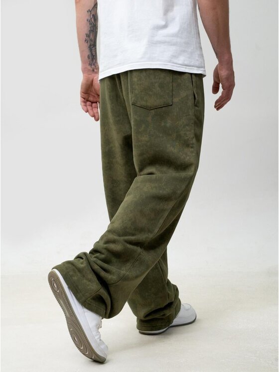 Jigga Wear Jigga Wear Spodnie dresowe 132135 Zielony Baggy Fit