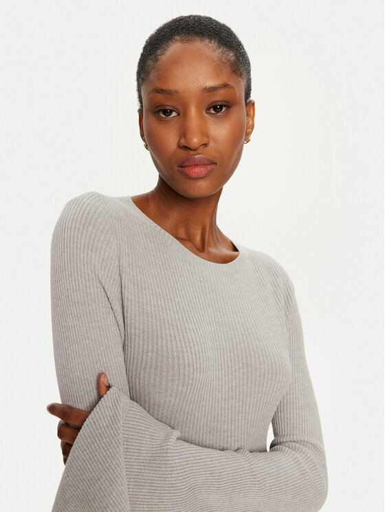 Kontatto Kontatto Sweater 3M0116N AI253M01 Szürke Slim Fit