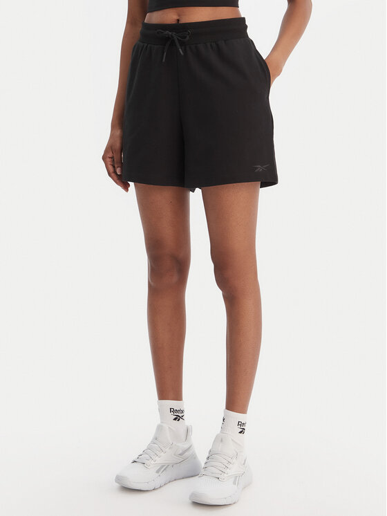 Reebok Reebok Pantaloni scurți sport Jacqueline RK25500CCW Negru Regular Fit