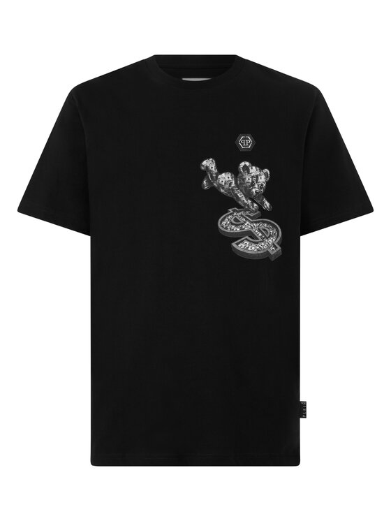 PHILIPP PLEIN PHILIPP PLEIN Tričko 31106 Čierna Regular Fit