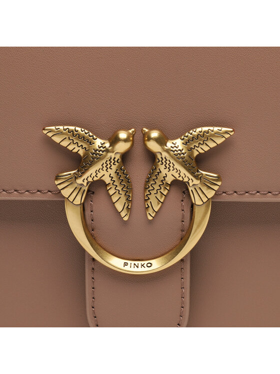 PINKO Pinko Τσάντα Love One Top Handle Mini Light 100071 A0F1 Καφέ