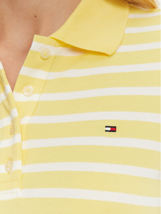 Tommy Hilfiger Tommy Hilfiger Polo 1985 WW0WW43225 Żółty Slim Fit
