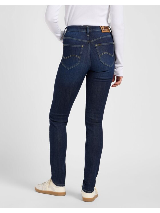 Lee Lee Jeansy SCARLETT HIGH Niebieski Skinny Fit