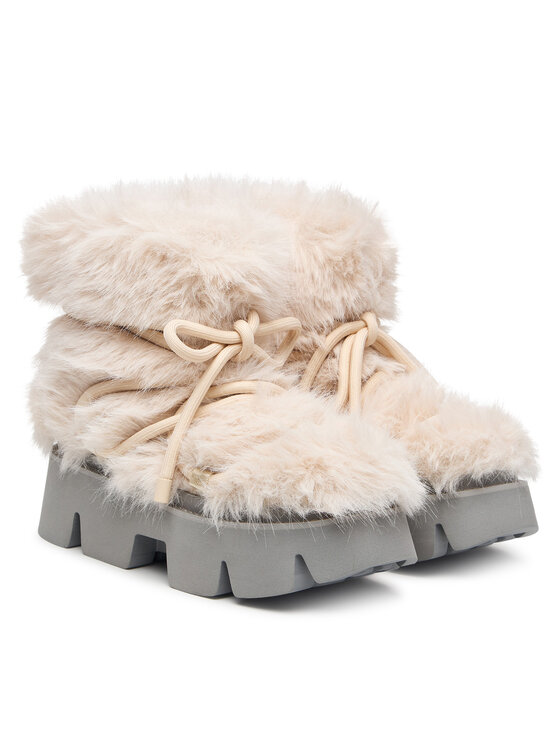 United Nude United Nude Снігоходи Stomper Fur Boot 11048828120 Кремовий