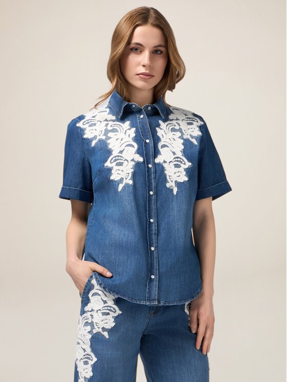 Oltre Oltre Camicia 5633R002880N024 Blu Regular Fit