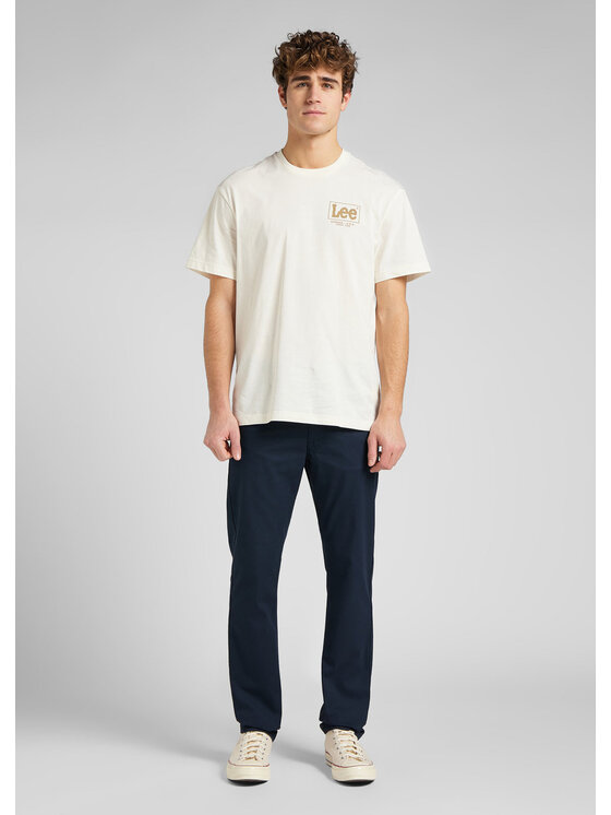 Lee Lee Spodnie materiałowe DAREN ZIP FLY Niebieski Straight Fit