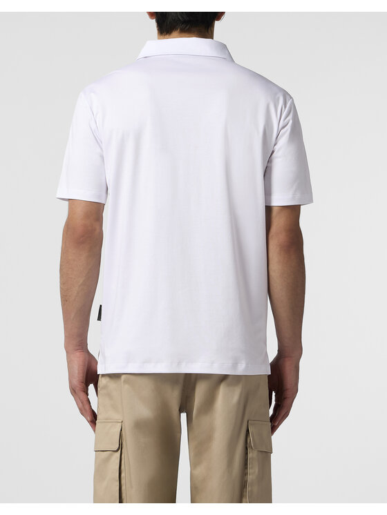 PHILIPP PLEIN PHILIPP PLEIN Polo 26251 Biały Slim Fit