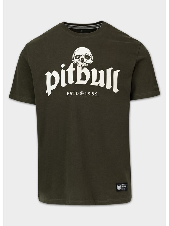 PITBULL PITBULL T-Shirt TRES PERROS VIEJOS Zielony ciemny Regular Fit