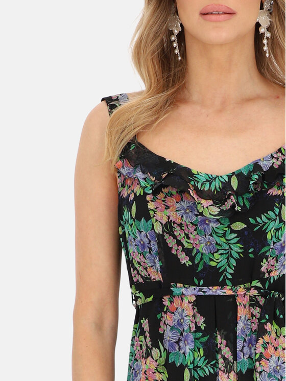 Potis & Verso Potis & Verso Sukienka letnia Lorika Czarny Regular Fit