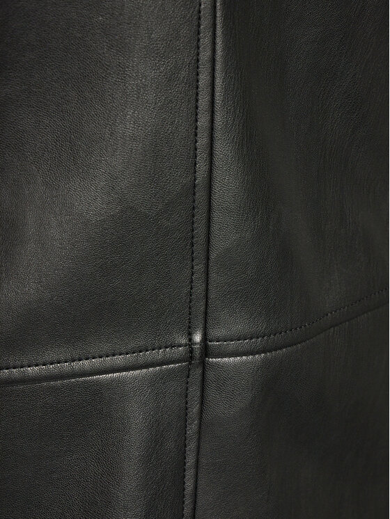 Edited Edited Vestito in similpelle Xristina Nero Casual Fit