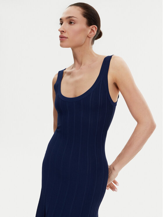 Silvian Heach Silvian Heach Sukienka dzianinowa GPP25016VE Granatowy Regular Fit
