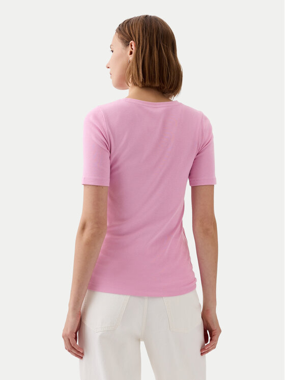 Gap Gap Тишърт 540635-10 Розов Slim Fit