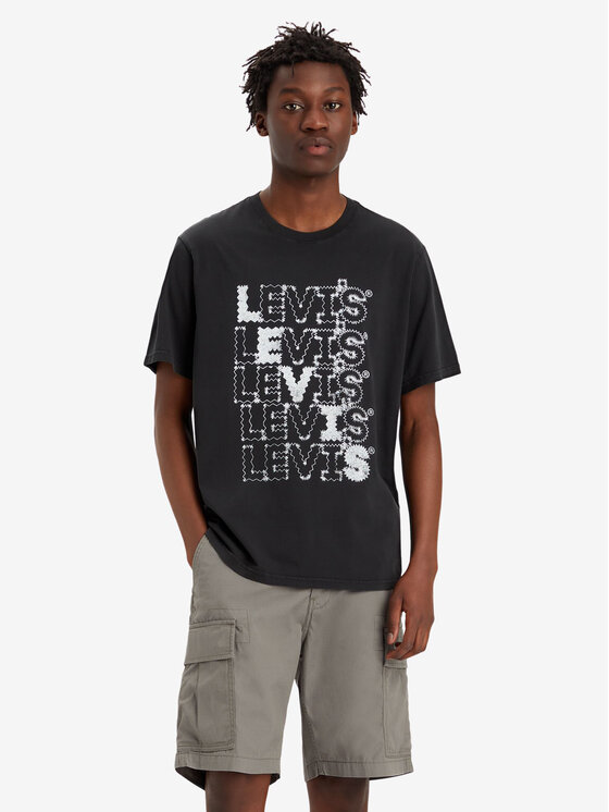 Levi's® T-shirt 16143-1240 Crna Relaxed Fit