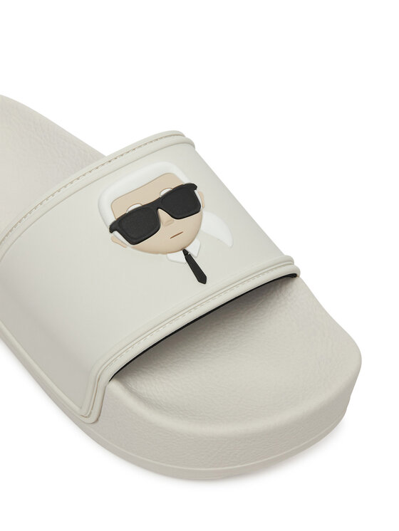 KARL LAGERFELD KARL LAGERFELD Παντόφλες Kondo Maxi KL80805A Λευκό