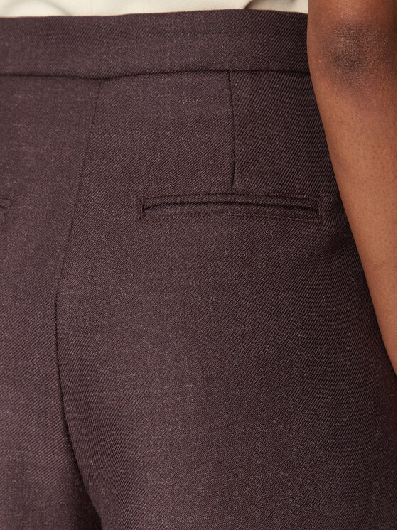 Haveone Haveone Hlače PVI-M061 Tamnocrvena Regular Fit