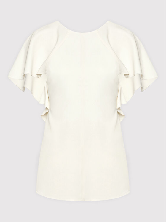 Victoria Victoria Beckham Victoria Victoria Beckham Blūze Drape 1122WTP003178B Dzeltens Regular Fit