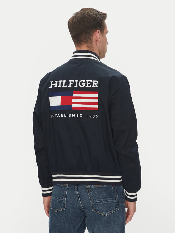 Tommy Hilfiger Tommy Hilfiger Bunda bomber Americana Varsity MW0MW40647 Tmavomodrá Regular Fit